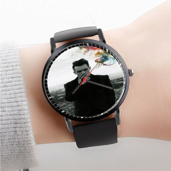 Pastele Brendon Urie Watch Custom New Unisex Black Quartz Watch Premium Gift Box Watches