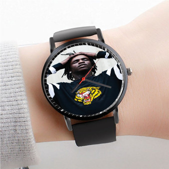 Pastele Chief Keef Rapper Watch Custom Unisex Black Quartz Watch Premium Gift Box Watches
