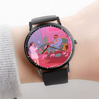 Pastele Dear Annie Rejjie Snow Watch Custom Unisex Black Quartz Watch Premium Gift Box Watches
