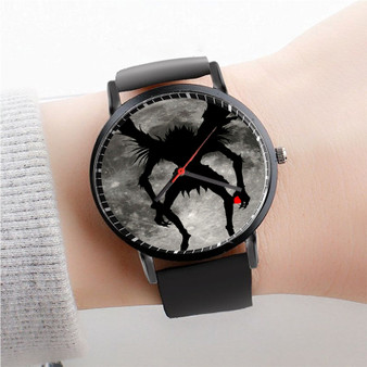 Pastele Death Note Shinigami Ryuk Moon Watch Custom Unisex Black Quartz Watch Premium Gift Box Watches