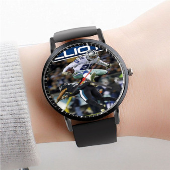 Pastele Ezekiel Elliott NFL Dallas Cowboys Watch Custom Unisex Black Quartz Watch Premium Gift Box Watches
