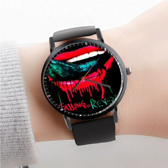 Pastele Falling in Reverse Watch Custom Unisex Black Quartz Watch Premium Gift Box Watches