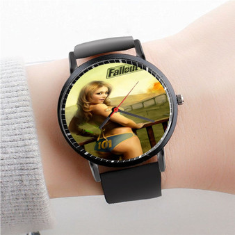 Pastele FALLOUT SEXY GIRLS Watch Custom Unisex Black Quartz Watch Premium Gift Box Watches