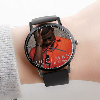 Pastele Gucci Mane Lemonade Watch Custom New Unisex Black Quartz Watch Premium Gift Box Watches