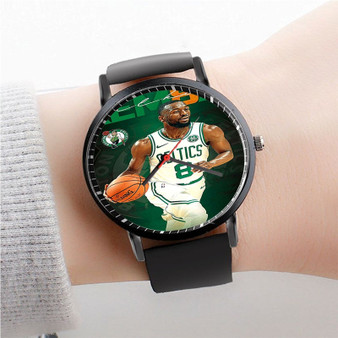 Pastele Kemba Walker Boston Celtics NBA Watch Custom Unisex Black Quartz Watch Premium Gift Box Watches
