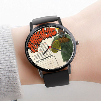 Pastele MF Doom Madlib Avalanche Watch Custom New Unisex Black Quartz Watch Premium Gift Box Watches