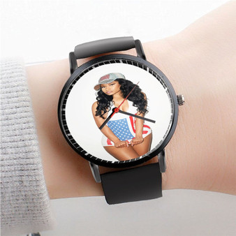 Pastele Nicki Minaj Watch Custom New Unisex Black Quartz Watch Premium Gift Box Watches