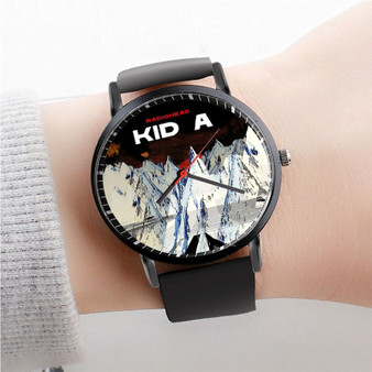 Pastele Radiohead Kid A Watch Custom Unisex Black Quartz Watch Premium Gift Box Watches