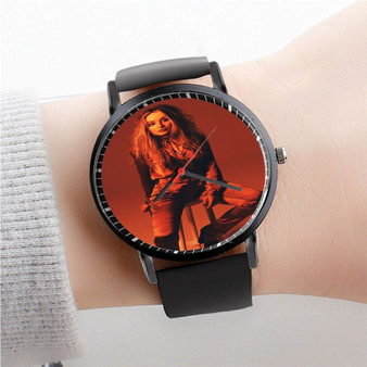 Pastele Sabrina Carpenter Watch Custom Unisex Black Quartz Watch Premium Gift Box Watches