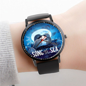 Pastele Song of the Sea Watch Custom Unisex Black Quartz Watch Premium Gift Box Watches