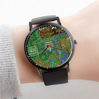 Pastele The Legend of Zelda A Link to the Past Game Watch Custom Unisex Black Quartz Watch Premium Gift Box Watches