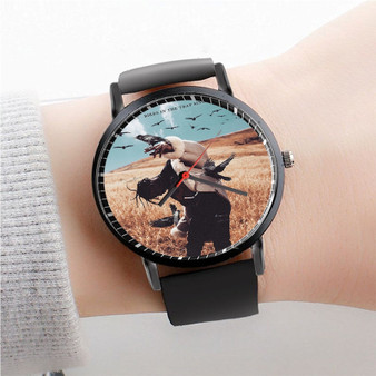 Pastele Travis Scott Days Before Birds Watch Custom Unisex Black Quartz Watch Premium Gift Box Watches