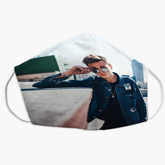 Pastele Jonah Marais Why Don t We Custom Fabric Face Mask Polyester Two Layers Cloth Washable Non-Surgical Protective Face Mask