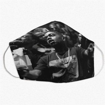 Pastele Kodak Black 2 Custom Fabric Face Mask Polyester Two Layers Cloth Washable Non-Surgical Protective Face Mask