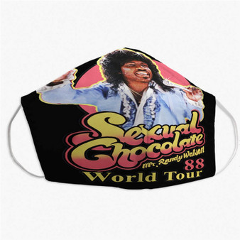 Pastele Sexual Chocolate Mr Randy Watson Custom Fabric Face Mask Polyester Two Layers Cloth Washable Non-Surgical Protective Face Mask