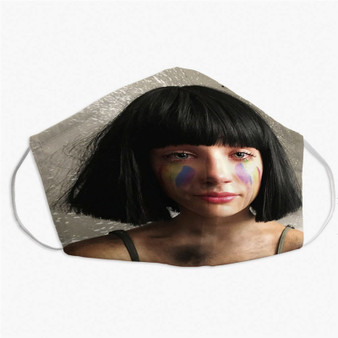 Pastele Sia The Greatest Custom Fabric Face Mask Polyester Two Layers Cloth Washable Non-Surgical Protective Face Mask