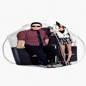 Pastele Sleigh Bells Custom Fabric Face Mask Polyester Two Layers Cloth Washable Non-Surgical Protective Face Mask