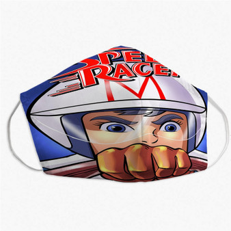 Pastele Speed Racer Custom Fabric Face Mask Polyester Two Layers Cloth Washable Non-Surgical Protective Face Mask