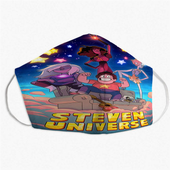 Pastele Steven Universe Custom Fabric Face Mask Polyester Two Layers Cloth Washable Non-Surgical Protective Face Mask