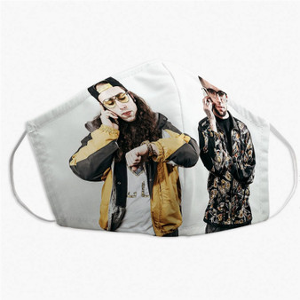 Pastele Suicide Boys Custom Fabric Face Mask Polyester Two Layers Cloth Washable Non-Surgical Protective Face Mask