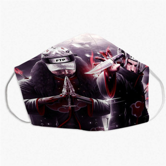 Pastele Suicideboys Akatsuki Custom Fabric Face Mask Polyester Two Layers Cloth Washable Non-Surgical Protective Face Mask
