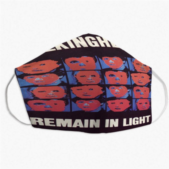 Pastele Talking Heads Remain in Light Custom Fabric Face Mask Polyester Two Layers Cloth Washable Non-Surgical Protective Face Mask