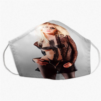 Pastele Taylor Momsen Custom Fabric Face Mask Polyester Two Layers Cloth Washable Non-Surgical Protective Face Mask