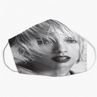 Pastele Taylor Swift Custom Fabric Face Mask Polyester Two Layers Cloth Washable Non-Surgical Protective Face Mask