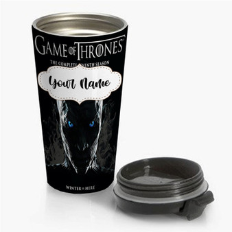 Pastele Game of Thrones Winter is Here Custom Personalized Name Steinless Steel Travel Mug