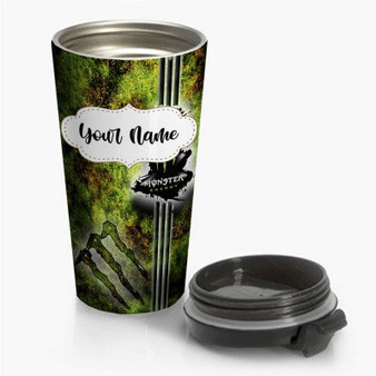 Pastele Monster Energy Custom Personalized Name Steinless Steel Travel Mug