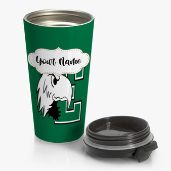 Pastele Eastern Michigan Eagles Custom Personalized Name Steinless Steel Travel Mug