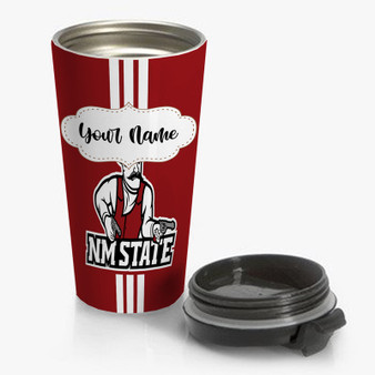 Pastele New Mexico State Aggies Custom Personalized Name Steinless Steel Travel Mug