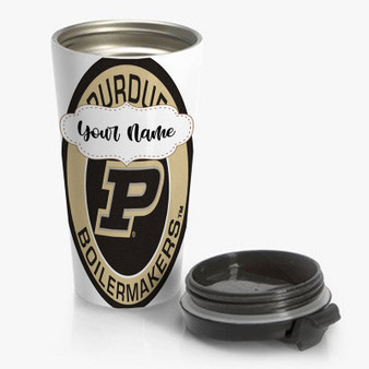 Pastele Purdue Boilermakers Custom Personalized Name Steinless Steel Travel Mug