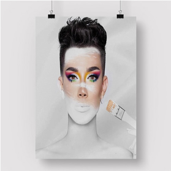 Pastele james charles Custom Personalized Silk Poster Print Wall Decor 20 x 13 Inch 24 x 36 Inch Wall Hanging Art Home Decoration