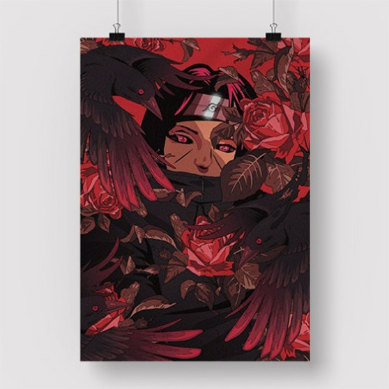 Pastele Itachi Uchiha Naruto Shippuden Custom Personalized Silk Poster Print Wall Decor 20 x 13 Inch 24 x 36 Inch Wall Hanging Art Home Decoration