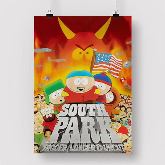 Pastele South Park Bigger Longer and Uncut Custom Personalized Silk Poster Print Wall Decor 20 x 13 Inch 24 x 36 Inch Wall Hanging Art Home Decoration