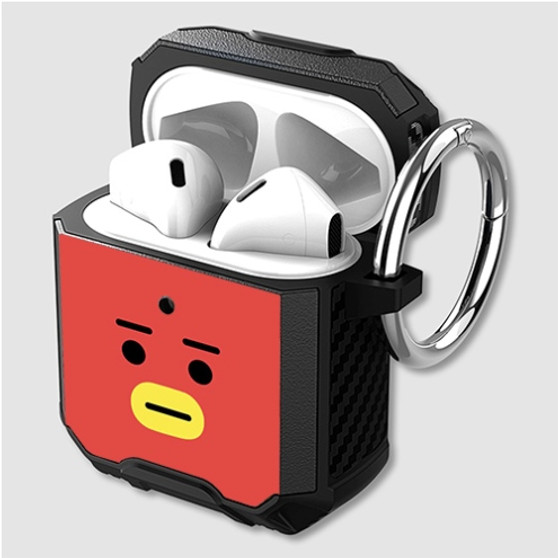 Pastele BT21 Tata Custom Personalized Airpods Case Shockproof Cover The Best Smart Protective Cover With Ring AirPods Gen 1 2 3 Pro Black Pink Colors