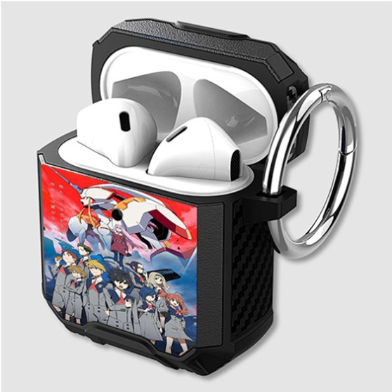 Pastele Darling in the Franxx Custom Personalized Airpods Case Shockproof Cover The Best Smart Protective Cover With Ring AirPods Gen 1 2 3 Pro Black Pink Colors