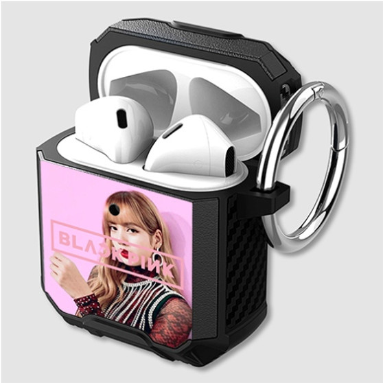 Pastele lisa blackpink Custom Personalized Airpods Case Shockproof Cover The Best Smart Protective Cover With Ring AirPods Gen 1 2 3 Pro Black Pink Colors