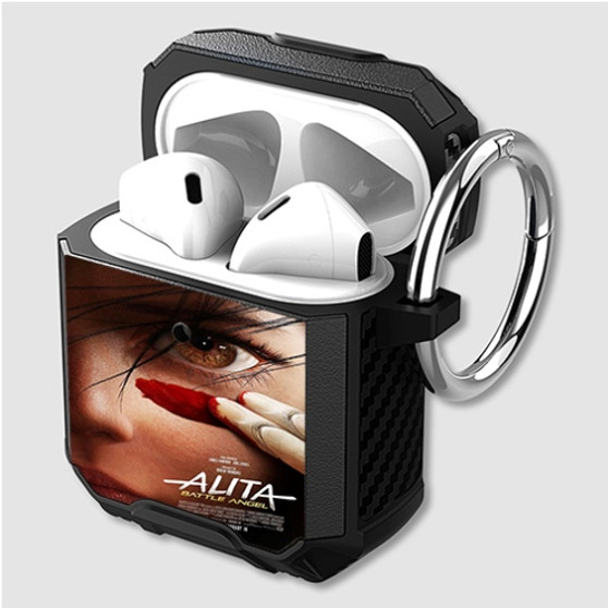 Pastele Alita Battle Angel Custom Personalized Airpods Case Shockproof Cover The Best Smart Protective Cover With Ring AirPods Gen 1 2 3 Pro Black Pink Colors
