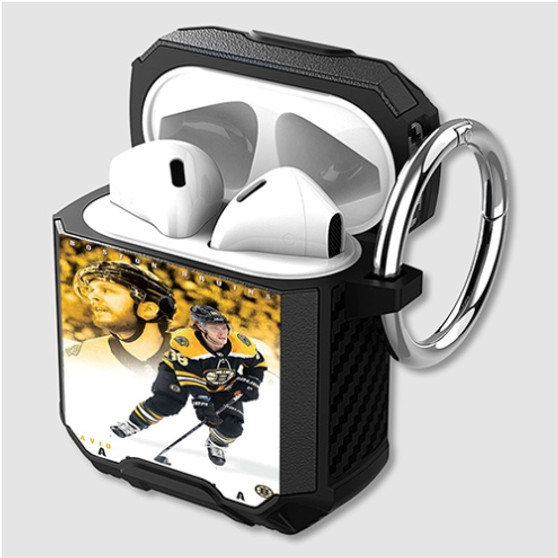 Pastele David Pastrn k Boston Bruins NHL Custom Personalized Airpods Case Shockproof Cover The Best Smart Protective Cover With Ring AirPods Gen 1 2 3 Pro Black Pink Colors