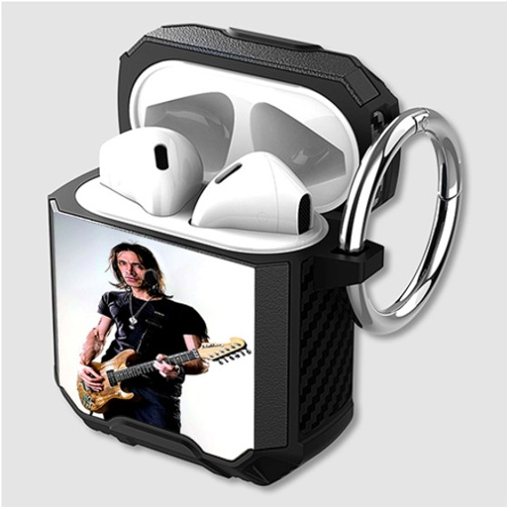 Pastele Nuno Bettencourt Custom Personalized Airpods Case Shockproof Cover The Best Smart Protective Cover With Ring AirPods Gen 1 2 3 Pro Black Pink Colors