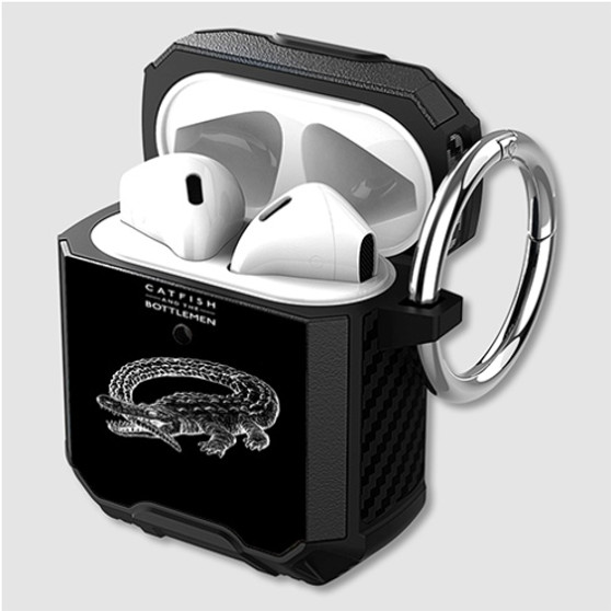 Pastele Catfish And The Bottlemen The Ride Custom Personalized Airpods Case Shockproof Cover The Best Smart Protective Cover With Ring AirPods Gen 1 2 3 Pro Black Pink Colors