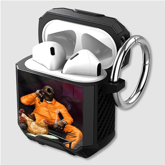 Pastele Gucci Mane Custom Personalized Airpods Case Shockproof Cover Newest The Best Smart Protective Cover With Ring AirPods Gen 1 2 3 Pro Black Pink Colors
