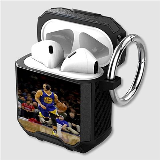 Pastele Stephen Curry Golden State Warriors Custom Personalized Airpods Case Shockproof Cover The Best Smart Protective Cover With Ring AirPods Gen 1 2 3 Pro Black Pink Colors