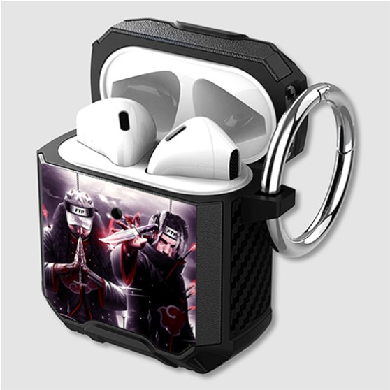 Pastele Suicideboys Akatsuki Custom Personalized Airpods Case Shockproof Cover The Best Smart Protective Cover With Ring AirPods Gen 1 2 3 Pro Black Pink Colors