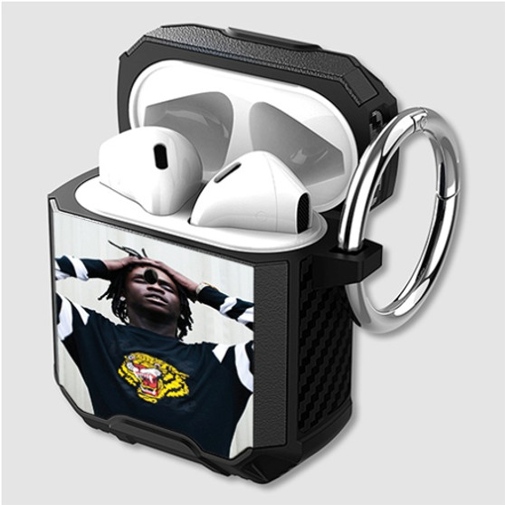 Pastele Chief Keef Rapper Custom Personalized Airpods Case Shockproof Cover The Best Smart Protective Cover With Ring AirPods Gen 1 2 3 Pro Black Pink Colors