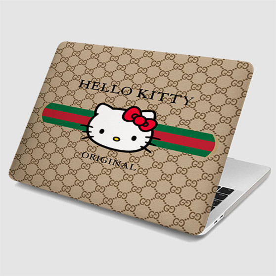 Pastele Hello Kitty Gucci MacBook Case Custom Personalized Smart Protective Cover for MacBook MacBook Pro MacBook Pro Touch MacBook Pro Retina MacBook Air Cases
