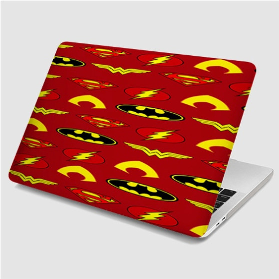 Pastele Batman Superman The Flash Aquaman Wonder Woman MacBook Case Custom Personalized Smart Protective Cover for MacBook MacBook Pro MacBook Pro Touch MacBook Pro Retina MacBook Air Cases