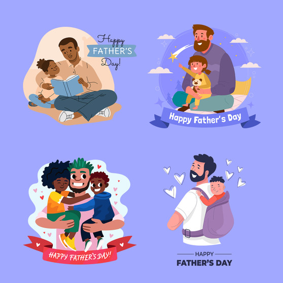 Pastele Happy Fathers Day Clipart Digital Download Printable File Editable Artwork Instant Download PNG EPS File 300 Dpi Paper Products Invitations Greeting Card Stickers Birthday Clothing Stationary Scrapbooking